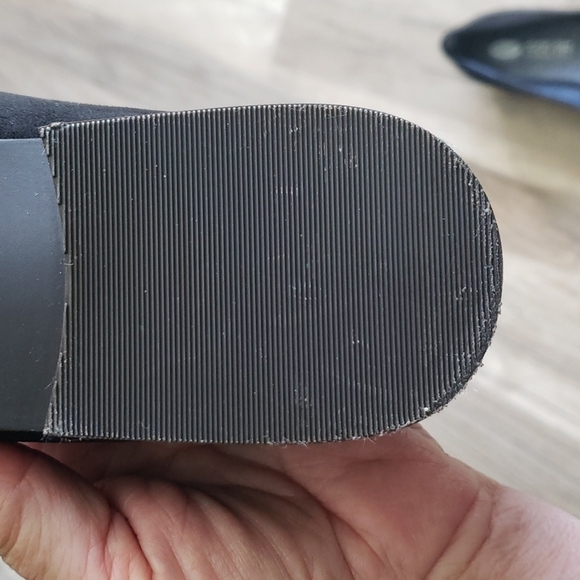 DR SHOALS WOMEN'S ECLIPSE MEMORY FOAM BLACK PATENT AND SUEDE LOAFERS SZ 7.5 - Picture 10 of 11